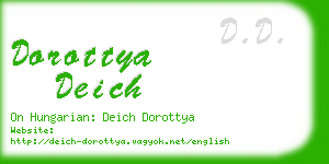 dorottya deich business card